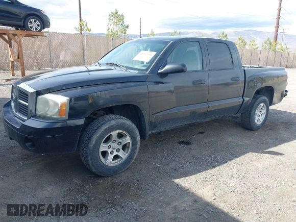 2006 Dodge Dakota SLT with VIN 1D7HE48NX6S596684, listed as a IAAI auction lot 41992956 with 255,526 mi miles and . Bid and sale history available at carsss.com. Image 2.