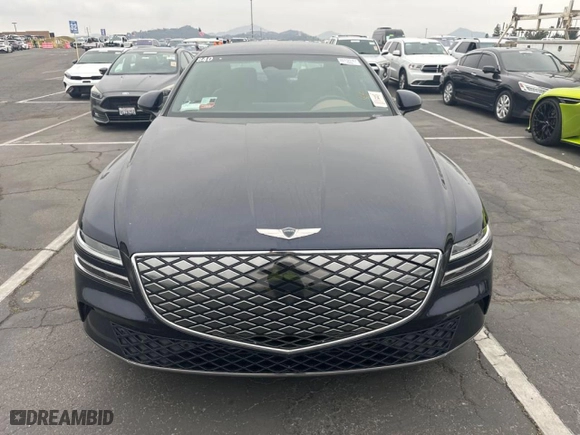 2024 Genesis Electrified G80 Advanced with VIN KMTGE4S15RU007840, listed as a Copart auction lot 51108535 with 6,072 mi miles and Clean Title. Bid and sale history available at carsss.com. Image 28.