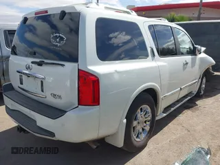 2006 Infiniti QX56 with VIN 5N3AA08C96N809110, listed as a IAAI auction lot 41559615 with 295,270 mi miles. Bid and sale history available at carsss.com. Image 4.