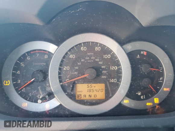 2011 Toyota RAV4 Limited with VIN 2T3DF4DV1BW177152, listed as a Copart auction lot 53832895 with 185,420 mi miles and Salvage Title. Bid and sale history available at DreamBid. Image 9.