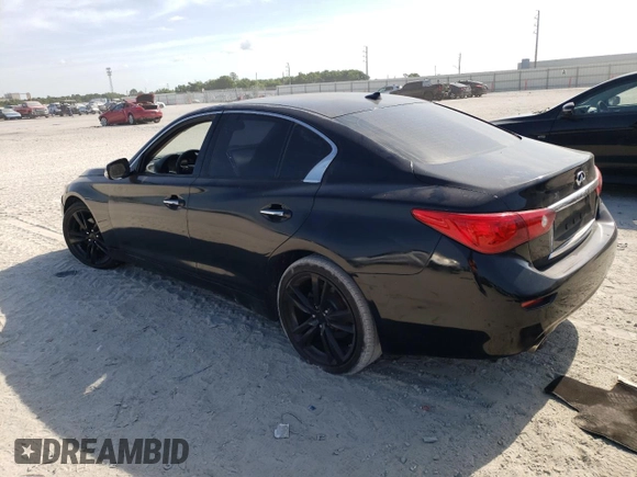 2015 Infiniti Q50 Premium with VIN JN1BV7AR4FM418940, listed as a Copart auction lot 55661885 with 71,352 mi miles and Clean Title. Bid and sale history available at carsss.com. Image 2.