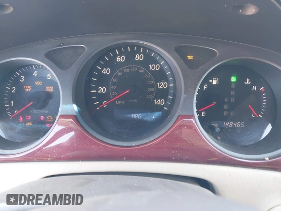 2004 Lexus ES 350 with VIN JTHBA30G245002974, listed as a IAAI auction lot 41752610 with 148,465 mi miles and . Bid and sale history available at DreamBid. Image 7.