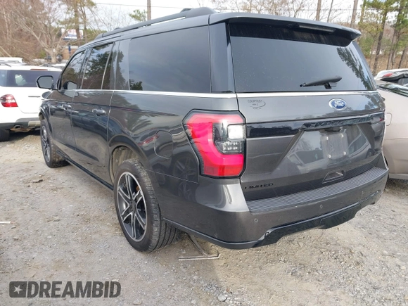 2019 Ford Expedition Max Limited with VIN 1FMJK2AT3KEA64957, listed as a IAAI auction lot 41034934 with 62,199 mi miles and . Bid and sale history available at DreamBid. Image 3.