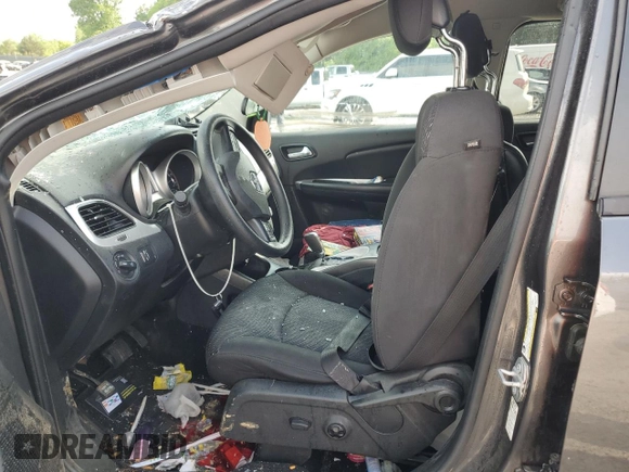 2017 Dodge Journey SXT with VIN 3C4PDCBG2HT533772, listed as a Copart auction lot 54729535 with 160,376 mi miles and Salvage title. Bid and sale history available at DreamBid. Image 7.