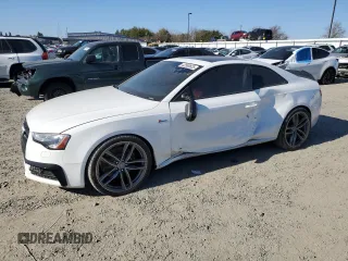 2016 Audi S5 Premium Plus with VIN WAUC4AFR6GA003953, listed as a Copart auction lot 42589625 with 96,748 mi miles and Salvage Title. Bid and sale history available at carsss.com. Image 1.