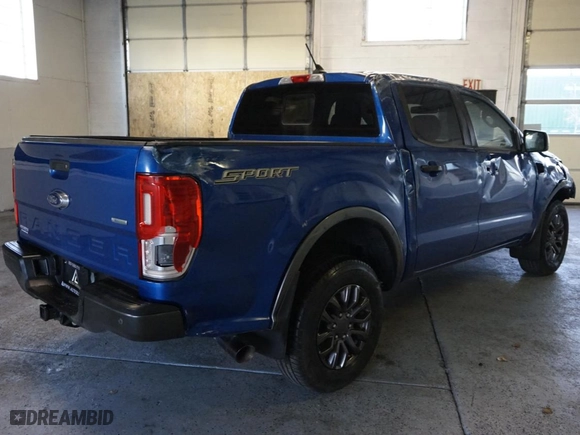 2019 Ford Ranger XL with VIN 1FTER4EH2KLB16643, listed as a Copart auction lot 41490465 with 45,307 mi miles and Salvage Title. Bid and sale history available at carsss.com. Image 3.