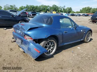 2000 BMW Z3 2.5L with VIN WBACH9341YLF88574, listed as a Copart auction lot 41901735 with 395,118 mi miles and Non Repairable. Bid and sale history available at carsss.com. Image 3.