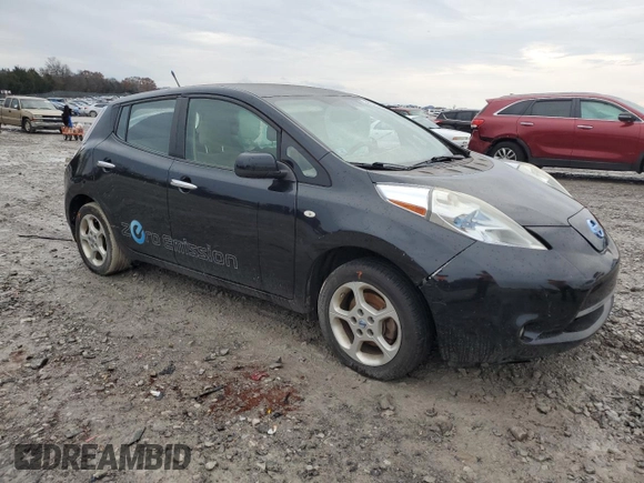 2011 Nissan LEAF SL with VIN JN1AZ0CPXBT005987, listed as a Copart auction lot 84307824 with 154,839 mi miles and Salvage Title. Bid and sale history available at carsss.com. Image 4.