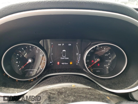 2020 Jeep Compass Latitude with VIN 3C4NJDBB2LT228128, listed as a Copart auction lot 57214605 with 46,218 mi miles and Salvage title. Bid and sale history available at DreamBid. Image 9.