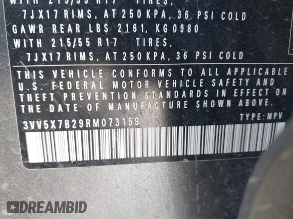 2024 Volkswagen Taos S с VIN 3VV5X7B29RM073159, выставлен на аукционе IAAI как лот 42021195 с пробегом 28 619 миль миль и . История ставок и продаж доступна на DreamBid. Изображение 9.