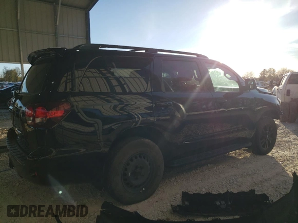2020 Toyota Sequoia SR5 with VIN 5TDBY5G14LS180176, listed as a Copart auction lot 79800654 with 55,110 mi miles and Salvage Title. Bid and sale history available at carsss.com. Image 3.