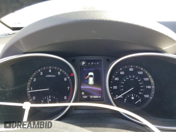 2017 Hyundai Santa Fe Sport 2.0T with VIN 5XYZU4LA6HG475228, listed as a Copart auction lot 89208255 with 121,664 mi miles and Salvage Title. Bid and sale history available at carsss.com. Image 9.