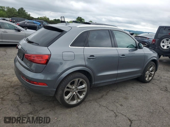 2016 Audi Q3 Premium Plus with VIN WA1EFCFS9GR018463, listed as a Copart auction lot 58431465 with 80,805 mi miles and Salvage title. Bid and sale history available at DreamBid. Image 3.