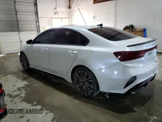 2022 Kia Forte GT with VIN 3KPF44AC3NE477602, listed as a Copart auction lot 45660375 with 77,397 mi miles and Salvage Title. Bid and sale history available at carsss.com. Image 2.