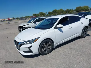 2022 Nissan Sentra SV with VIN 3N1AB8CV6NY210199, listed as a IAAI auction lot 41853720 with 30,950 mi miles. Bid and sale history available at carsss.com. Image 2.