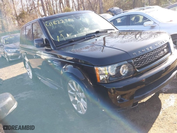 2013 Land Rover Range Rover Sport HSE with VIN SALSF2D43DA800994, listed as a IAAI auction lot 41822784 with 1 mi miles. Bid and sale history available at carsss.com. Image 1.