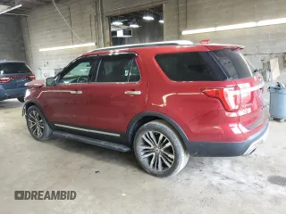 2017 Ford Explorer Platinum with VIN 1FM5K8HTXHGB84262, listed as a Copart auction lot 59266165 with 50,702 mi miles and Salvage title. Bid and sale history available at DreamBid. Image 2.