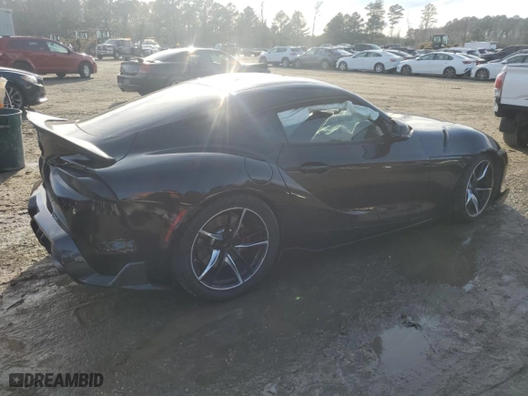 2021 Toyota GR Supra 3.0 with VIN WZ1DB0C03MW042643, listed as a Copart auction lot 84817294 with 63,020 mi miles and Clean Title. Bid and sale history available at carsss.com. Image 3.