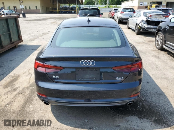 2018 Audi A5 Sportback Premium Plus with VIN WAUENCF52JA074783, listed as a Copart auction lot 56463113 with 60,488 mi miles. Bid and sale history available at carsss.com. Image 6.