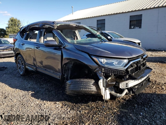 2020 Honda CR-V EX with VIN 2HKRW2H50LH695895, listed as a Copart auction lot 75026474 with 0 mi miles and Salvage Title. Bid and sale history available at carsss.com. Image 4.
