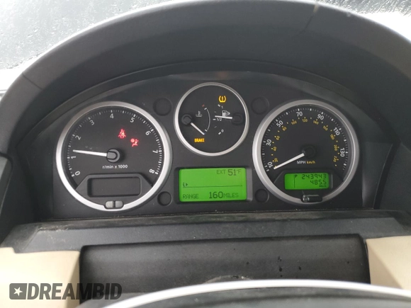2007 Land Rover Range Rover Sport HSE with VIN SALSF254X7A114793, listed as a Copart auction lot 43034225 with 243,943 mi miles and Salvage title. Bid and sale history available at DreamBid. Image 9.