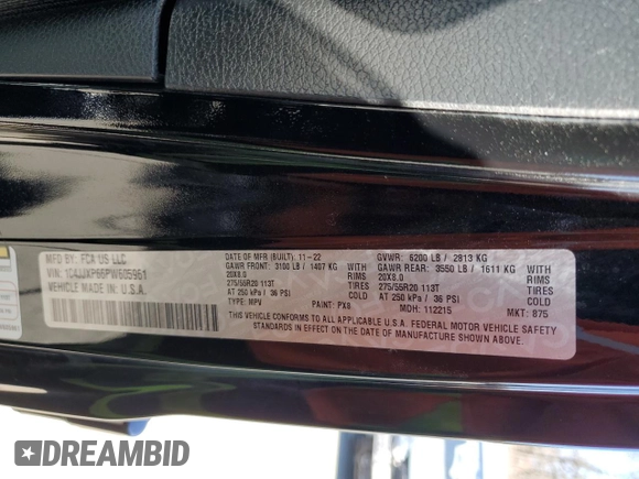 2023 Jeep Wrangler Sahara z VIN 1C4JJXP66PW605961, wystawiony jako Copart lot #50209655 z przebiegiem 32 805 mil mil oraz Szkoda całkowita • Salvage title. Historia ofert i sprzedaży dostępna na DreamBid. Obrazek 14.