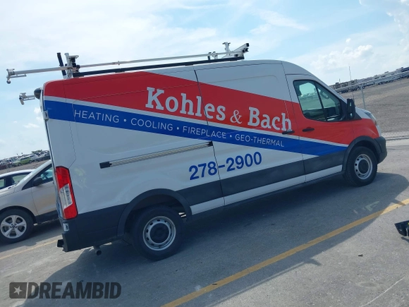 2023 Ford Transit Cargo with VIN 1FTBR1C80PKA43077, listed as a IAAI auction lot 40182475 with 15,656 mi miles and . Bid and sale history available at DreamBid. Image 4.