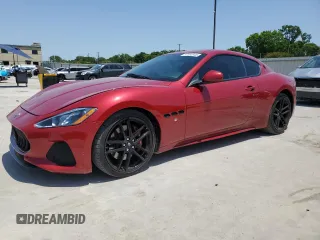 2018 Maserati GranTurismo Sport с VIN ZAM45VLA5J0254000, выставлен на аукционе Copart как лот 57055945 с пробегом 20 301 миль миль и Списание • Salvage title. История ставок и продаж доступна на DreamBid. Изображение 1.