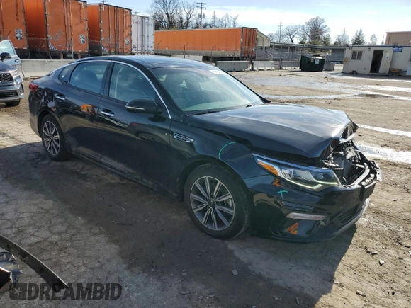 2019 Kia Optima EX with VIN 5XXGU4L17KG334350, listed as a Copart auction lot 43554635 with 55,465 mi miles and Salvage Title. Bid and sale history available at carsss.com. Image 4.