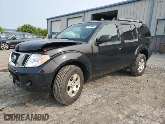 2011 Nissan Pathfinder S with VIN 5N1AR1NB8BC632476, listed as a Copart auction lot 59348985 with 202,440 mi miles and Salvage title. Bid and sale history available at DreamBid. Image 1.