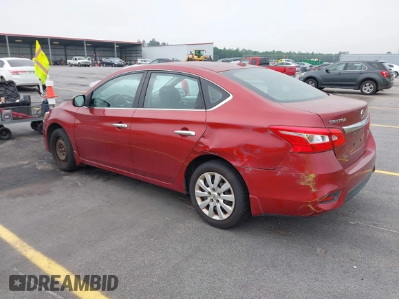 2016 Nissan Sentra S with VIN 3N1AB7AP7GY252835, listed as a IAAI auction lot 42117638 with 153,119 mi miles. Bid and sale history available at carsss.com. Image 3.