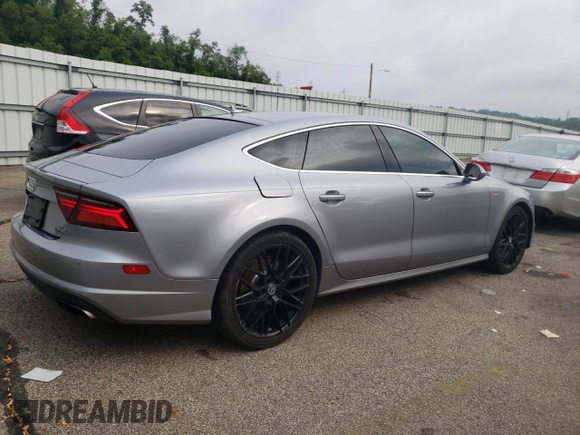 2017 Audi A7 Premium Plus with VIN WAUW2AFC7HN076600, listed as a Copart auction lot 60037813 with 93,547 mi miles. Bid and sale history available at carsss.com. Image 3.