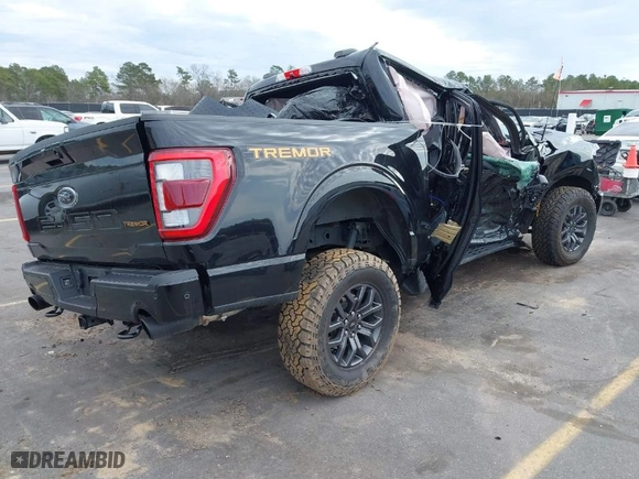 2022 Ford F-150 XL with VIN 1FTEW1E86NFC00068, listed as a IAAI auction lot 41451636 with 28,730 mi miles. Bid and sale history available at carsss.com. Image 4.