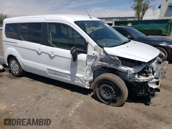 2014 Ford Transit Connect XLT with VIN NM0GE9F78E1141664, listed as a Copart auction lot 54843735 with 25,802 mi miles and Salvage title. Bid and sale history available at DreamBid. Image 4.