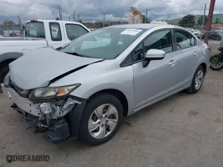 2014 Honda Civic Sedan LX with VIN 19XFB2F5XEE229433, listed as a IAAI auction lot 41679266 with 51,425 mi miles. Bid and sale history available at carsss.com. Image 2.
