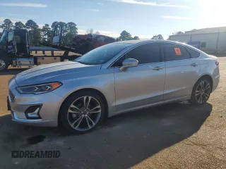 2019 Ford Fusion Titanium with VIN 3FA6P0D95KR105639, listed as a Copart auction lot 47495405 with 94,653 mi miles and Salvage Title. Bid and sale history available at carsss.com. Image 1.