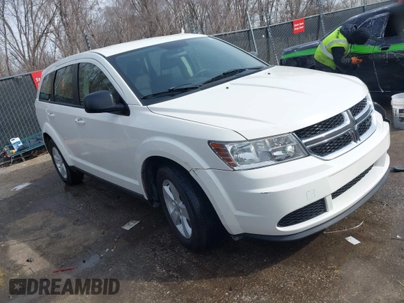 2013 Dodge Journey SE with VIN 3C4PDCAB3DT536714, listed as a IAAI auction lot 41699265 with 160,000 mi miles. Bid and sale history available at carsss.com. Image 1.