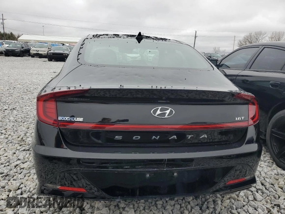 2021 Hyundai Sonata SEL Plus with VIN 5NPEJ4J27MH124513, listed as a Copart auction lot 60113514 with 25,378 mi miles and Salvage Title. Bid and sale history available at DreamBid. Image 6.