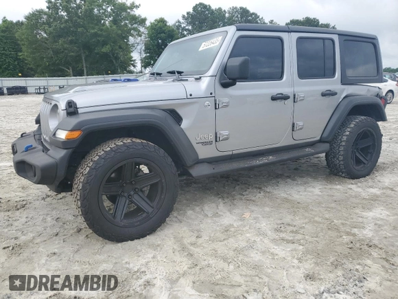 2021 Jeep Wrangler Unlimited Sport S with VIN 1C4HJXDGXMW515137, listed as a Copart auction lot 57226435 with 68,506 mi miles and Salvage title. Bid and sale history available at DreamBid. Image 1.