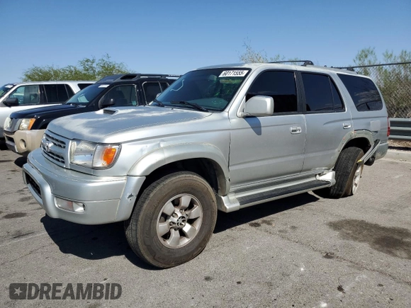 2000 Toyota 4Runner SR5 with VIN JT3GN86R6Y0172862, listed as a Copart auction lot 60171555 with 292,795 mi miles and Salvage title. Bid and sale history available at DreamBid. Image 1.