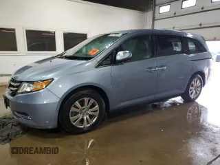 2014 Honda Odyssey EX z VIN 5FNRL5H4XEB031767, wystawiony jako Copart lot #54479855 z przebiegiem Nie podano mil oraz Szkoda całkowita • Salvage title. Historia ofert i sprzedaży dostępna na DreamBid. Obrazek 1.