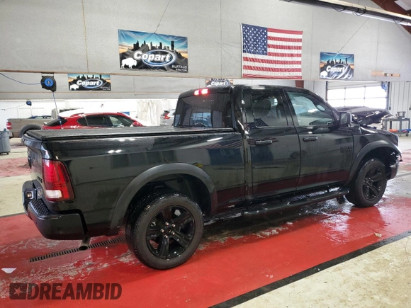2021 Ram 1500 Classic Warlock with VIN 1C6RR7GG8MS510378, listed as a Copart auction lot 44301335 with 48,044 mi miles and Salvage Title. Bid and sale history available at carsss.com. Image 3.