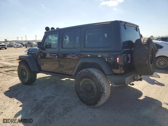 2021 Jeep Wrangler Unlimited Willys with VIN 1C4HJXDN3MW680459, listed as a Copart auction lot 47122495 with 65,298 mi miles and Salvage Title. Bid and sale history available at carsss.com. Image 2.
