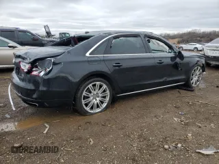 2014 Audi A8 4.0T with VIN WAUR2AFD5EN004618, listed as a Copart auction lot 50796255 with Not provided miles and Salvage title. Bid and sale history available at DreamBid. Image 3.