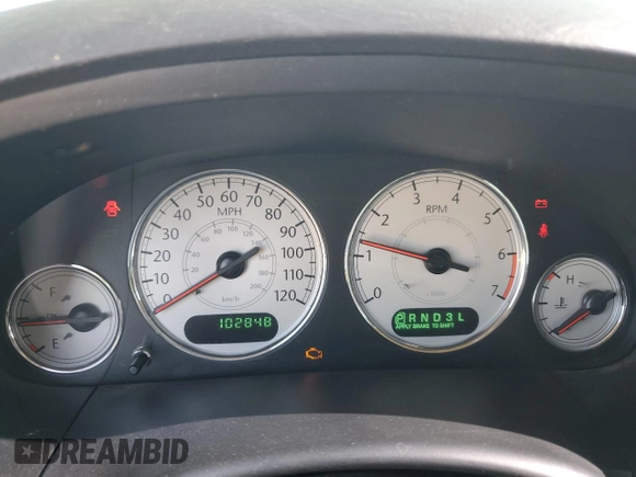 2007 Chrysler Town & Country Limited with VIN 2A8GP64LX7R170800, listed as a Copart auction lot 53546555 with 102,848 mi miles and Salvage Title. Bid and sale history available at DreamBid. Image 9.