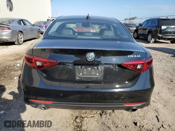 2017 Alfa Romeo Giulia with VIN ZARFAEBN6H7555864, listed as a Copart auction lot 85322834 with 13,901 mi miles and Salvage Title. Bid and sale history available at carsss.com. Image 6.