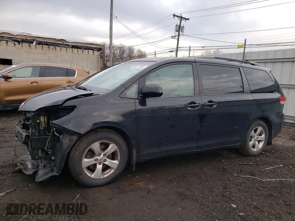 2014 Toyota Sienna LE AAS with VIN 5TDKK3DC7ES466988, listed as a Copart auction lot 53277255 with 130,706 mi miles and Salvage Title. Bid and sale history available at carsss.com. Image 1.
