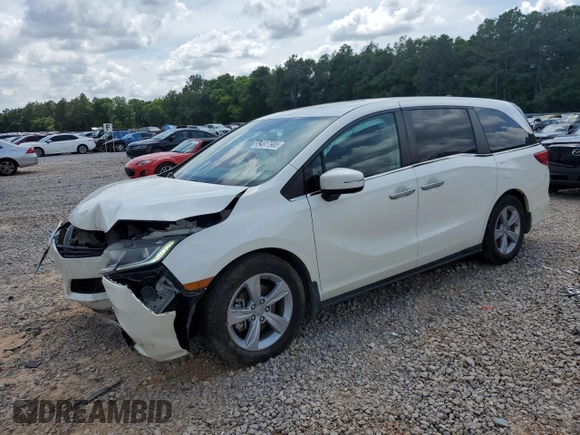 2019 Honda Odyssey EX-L z VIN 5FNRL6H75KB003287, wystawiony jako Copart lot #54917985 z przebiegiem 156 750 mil mil oraz Szkoda całkowita • Salvage title. Historia ofert i sprzedaży dostępna na DreamBid. Obrazek 1.