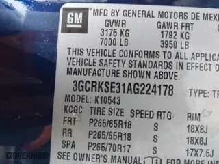 2010 Chevrolet Silverado 1500 LT with VIN 3GCRKSE31AG224178, listed as a IAAI auction lot 41448004 with 163,933 mi miles. Bid and sale history available at carsss.com. Image 9.