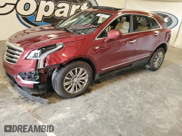 2017 Cadillac XT5 Luxury FWD with VIN 1GYKNBRS5HZ171595, listed as a Copart auction lot 62879055 with 87,834 mi miles and Clean title. Bid and sale history available at DreamBid. Image 1.